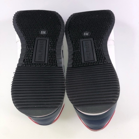 Tommy Hilfiger Mens Mainer Leather Sneakers Shoes Athletic Logo Lace Up 8M - Picture 12 of 12